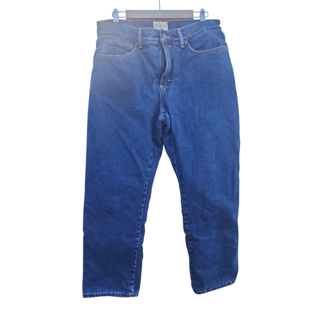RedHead Mens Fleece Lined Jeans Blue Denim Straight Leg 34x30 Medium Wash
